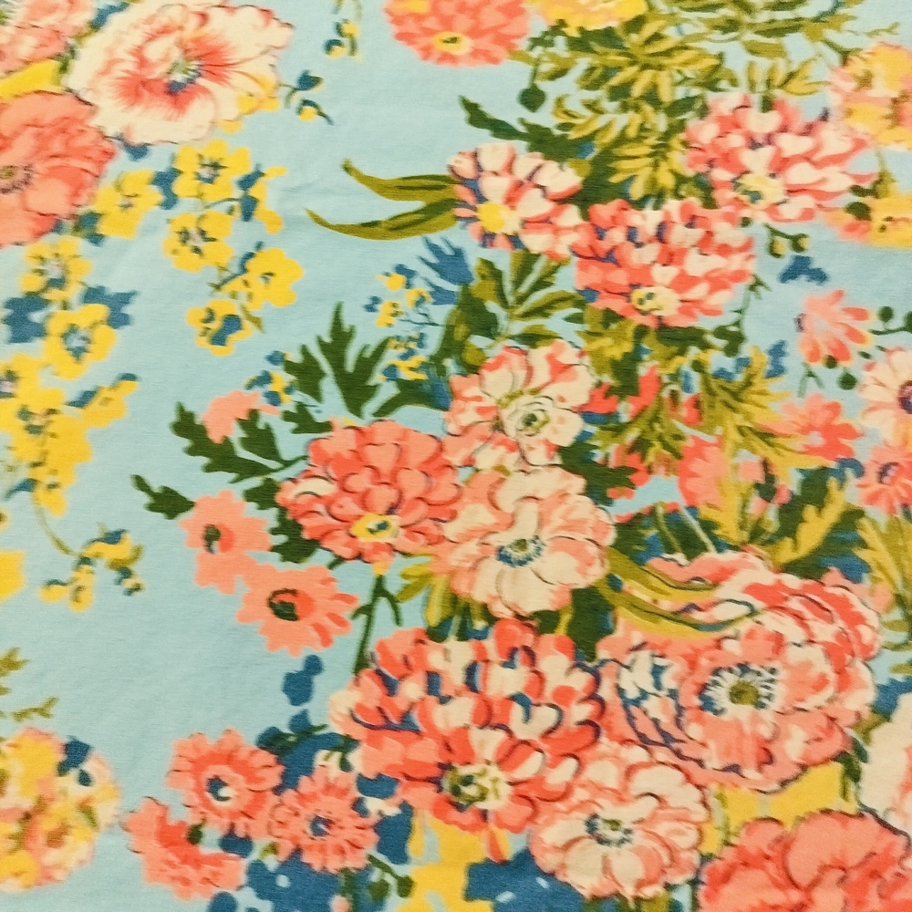 April Cornell Blue Floral Table Runner